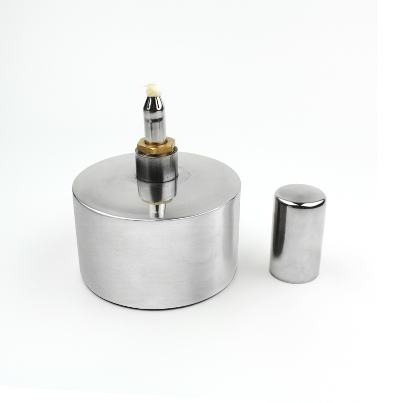 Thickened stainless steel alcohol lamp sealed leak-proof metal alcohol lamp explosion-proof alcohol lamp 200ml 400ml