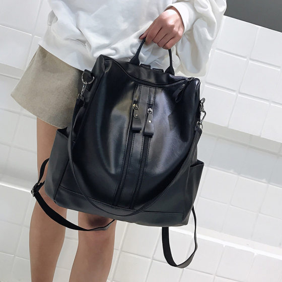 Star Gao Yuanyuan same style backpack Korean style fashionable all-match fashionable women's bag college style Travel Backpack