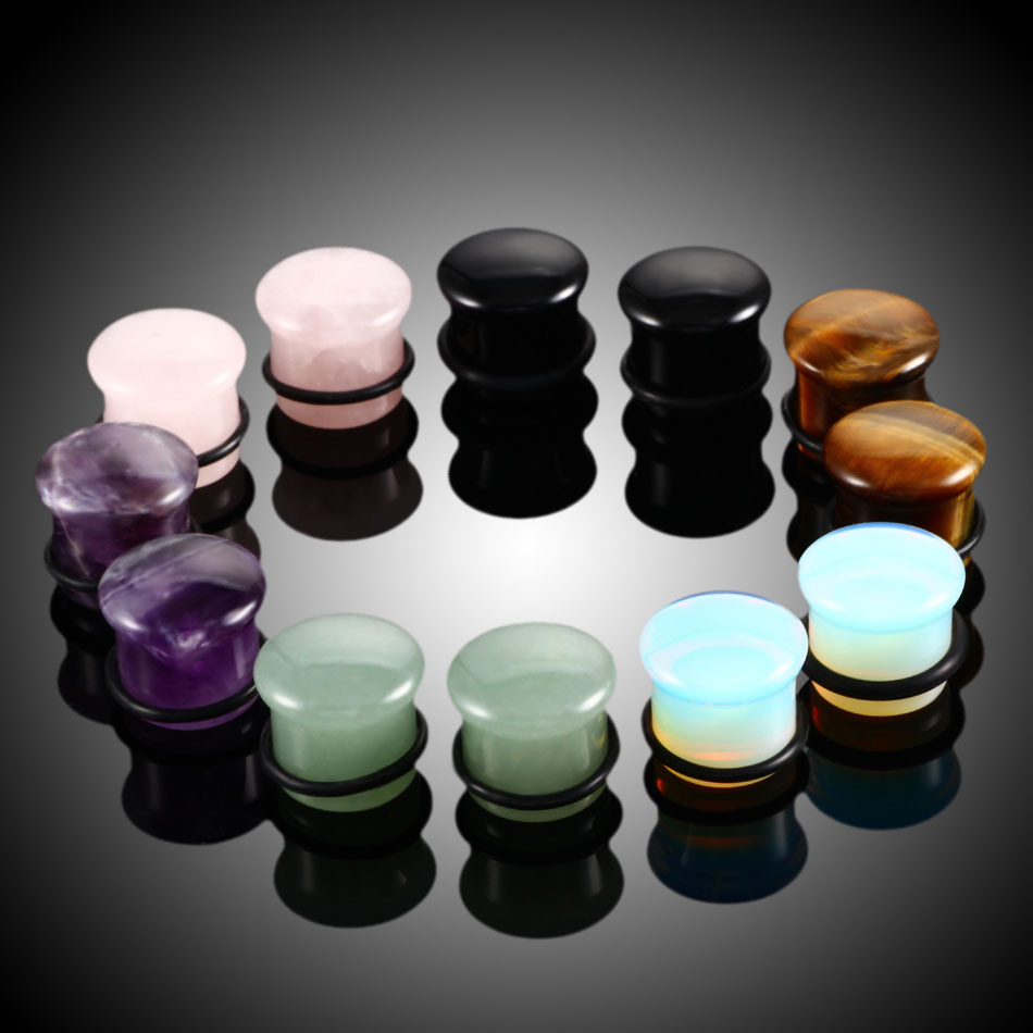 Amazon Best Selling Natural Stone Mushroom Auricle EBAY/WISH Hip Hop Ear Enlargement Body Puncture Factory Exclusive