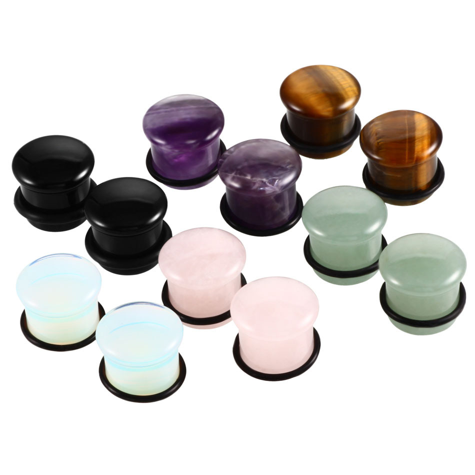 Amazon Best Selling Natural Stone Mushroom Auricle EBAY/WISH Hip Hop Ear Enlargement Body Puncture Factory Exclusive