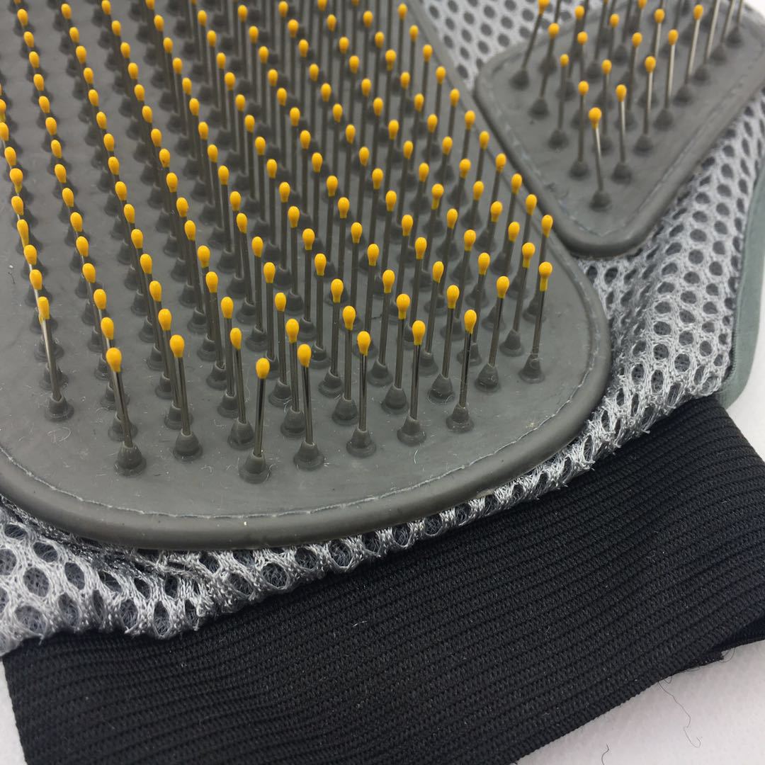 Pet cleaning gloves brush manufacturers new beauty steel needle comb pet to float hair bath brush supplies