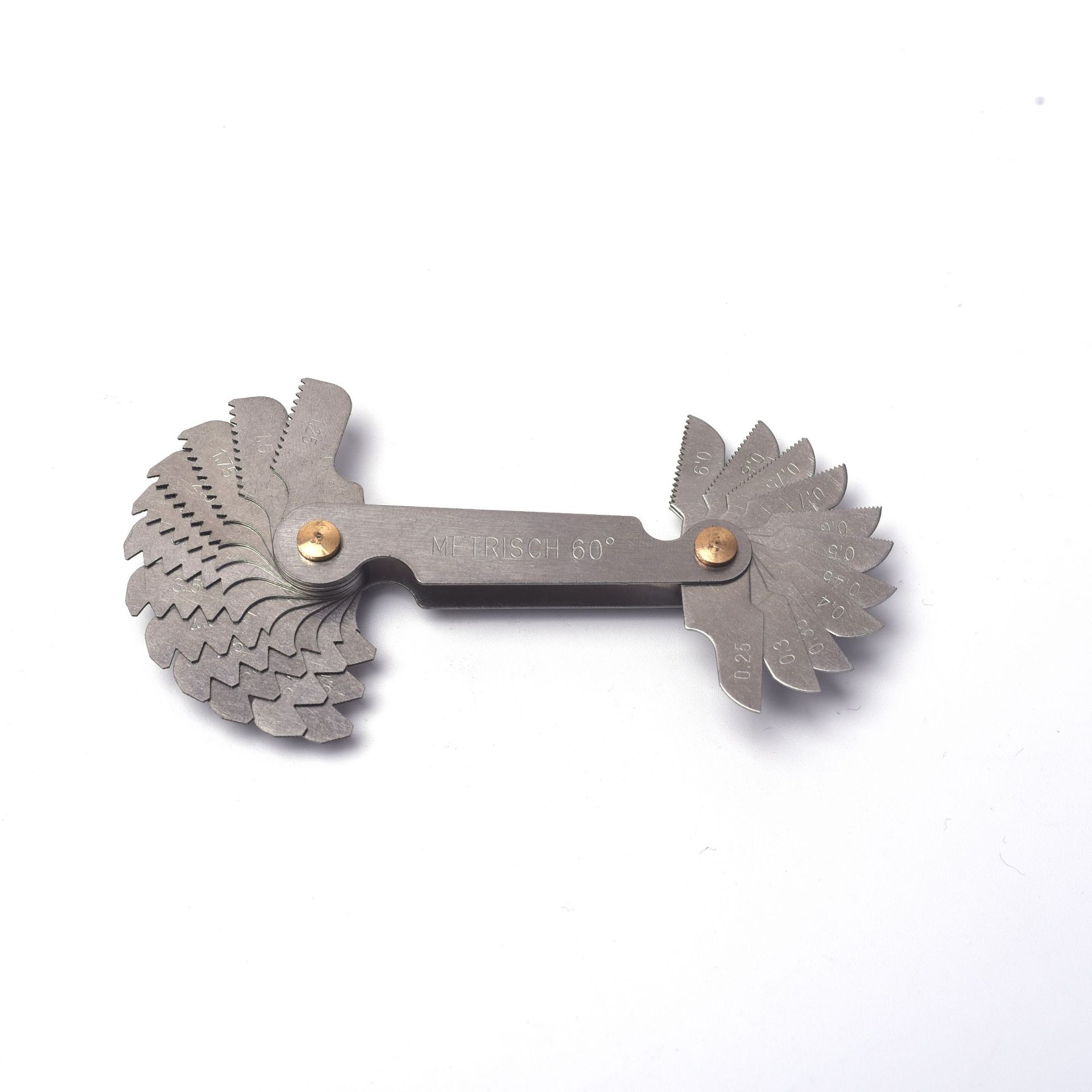Metric/Imperial/American one-piece thread template/rib template/thread gauge/tooth gauge 55 degrees 60 degrees