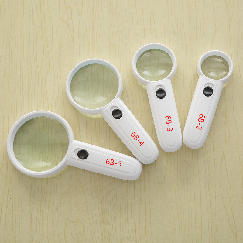 Factory direct light handheld LED magnifying glass MG6B-56B-46B-36B-2
