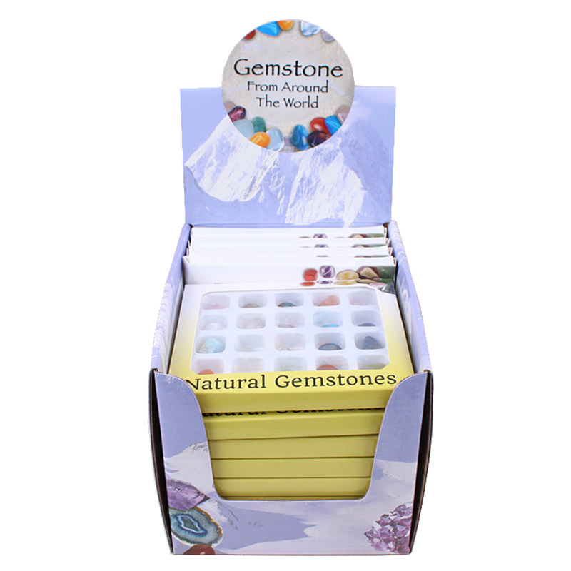 Cross-border Hot Selling Natural Crystal Ore Specimens 20 Kinds of Mixed Gems Physical Geography Early Teaching Materials for Primary School Students