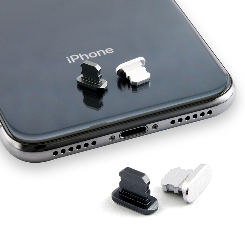 For Apple x dust plug iphone x metal xs max mobile phone universal charging port plug 8p data port plug