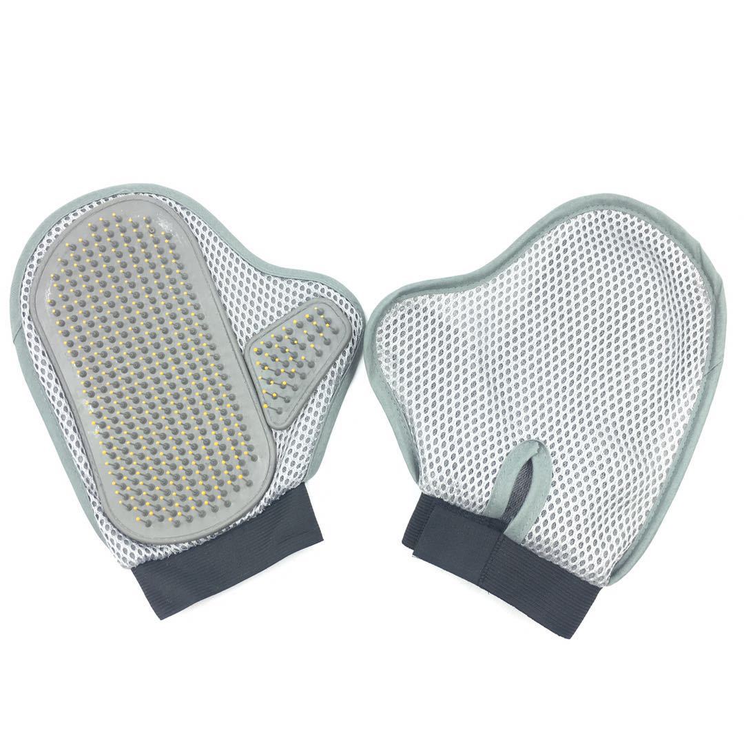 Pet cleaning gloves brush manufacturers new beauty steel needle comb pet to float hair bath brush supplies