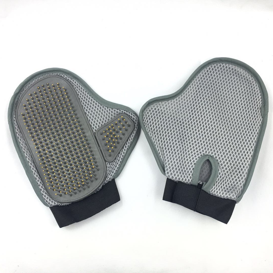 Pet cleaning gloves brush manufacturers new beauty steel needle comb pet to float hair bath brush supplies