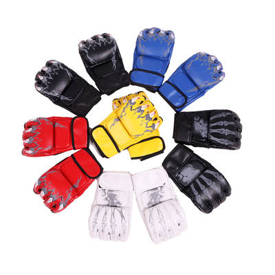 ufc mma Thickened Sanda Boxing Half Finger Gloves Fitness Gloves Sandbag Fighting Fighting Boxing Gloves