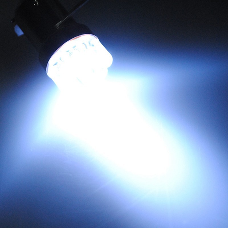 ba15s p21w 1156 382 9 LED rear brake turn signal light bulb 12v white straw hat light