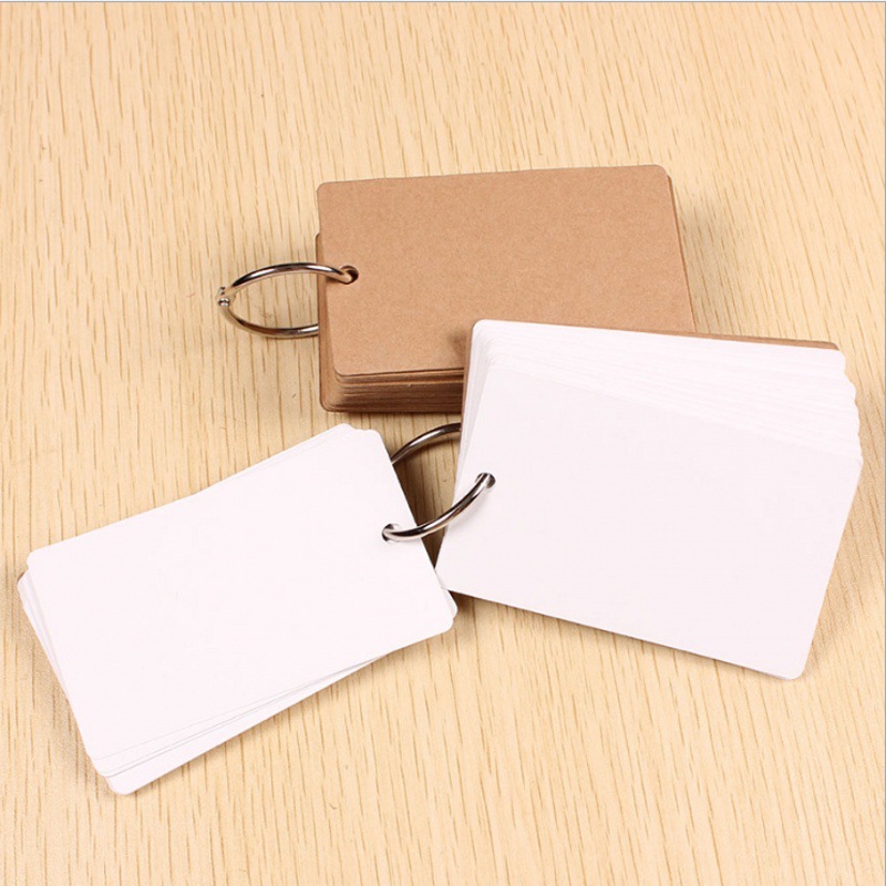 Word Notes 50 Simple Blank Student English Word Notepad Iron Circle Notepad Portable Notepad
