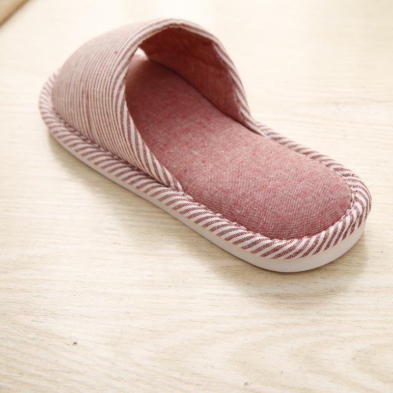Factory Goods Couple Cotton Drag Women's Summer Linen Home Indoor Wood Floor Soft Bottom Casual Anti-Slip Shoes Spring and Autumn