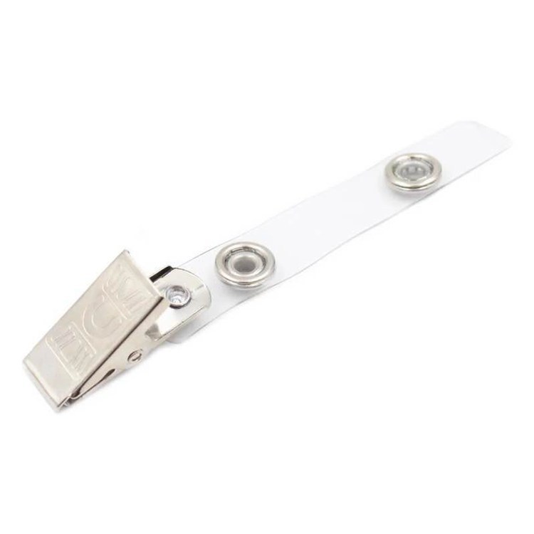 Wholesale card clip card set Badge clip student badge metal leather clip transparent buckle