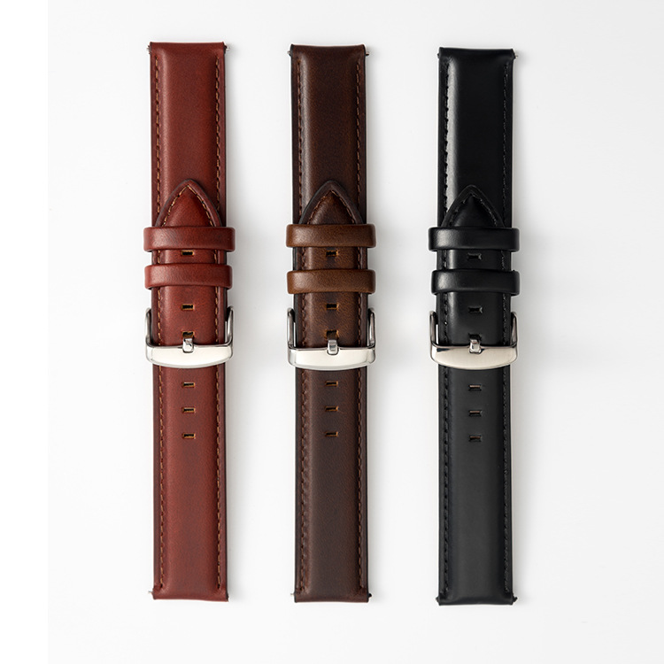 Factory substitute DW strap quick release strap head layer cowhide leather strap men's and women's apple watch strap in stock wholesale
