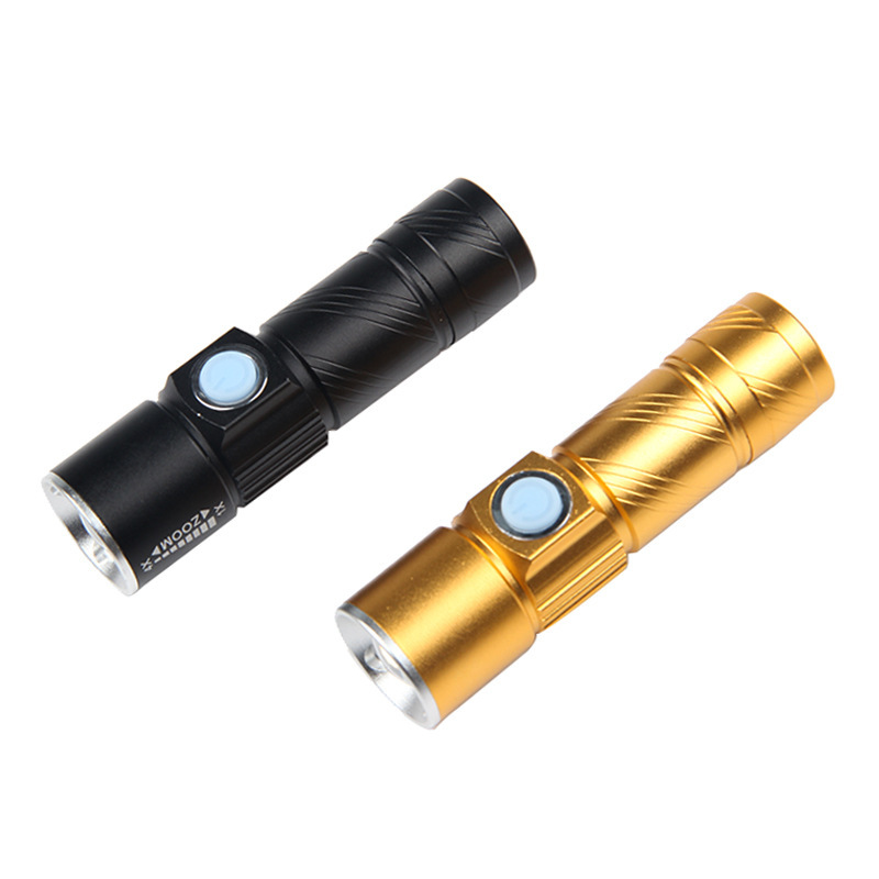 Strong light LED mini bicycle light headlight mountain bike light usb rechargeable flashlight riding equipment accessories