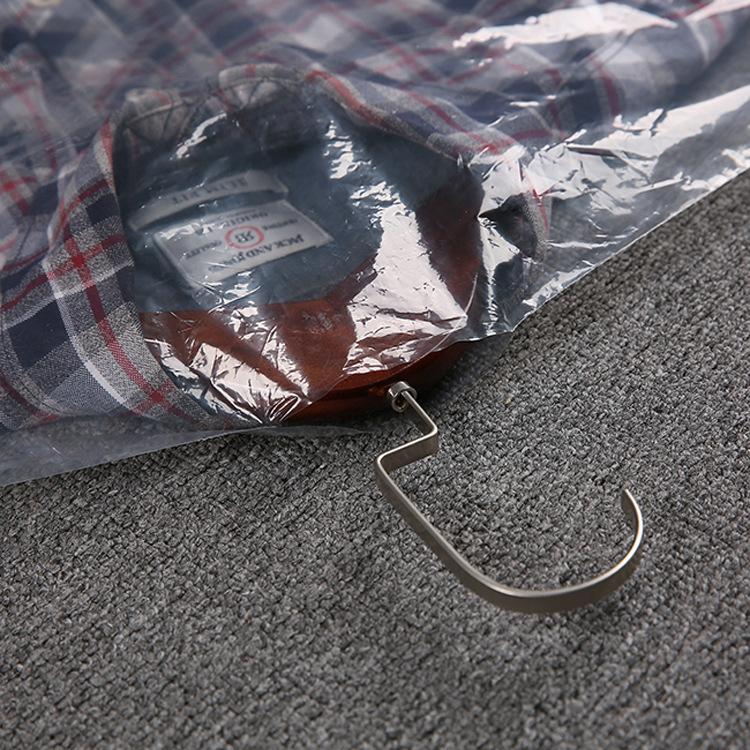 Clothes Dust Cover Coat Suit Dust Bag Transparent Plastic Dust Cover Dry Cleaner Disposable Hanging Bag