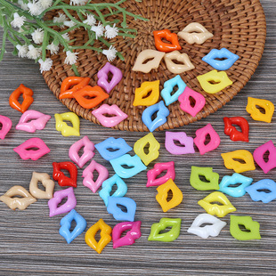 Big Red Mouth Handmade DIY Jewelry Accessories Colorfuled Lips Mouth Factory Direct Sales Mouth Accessories