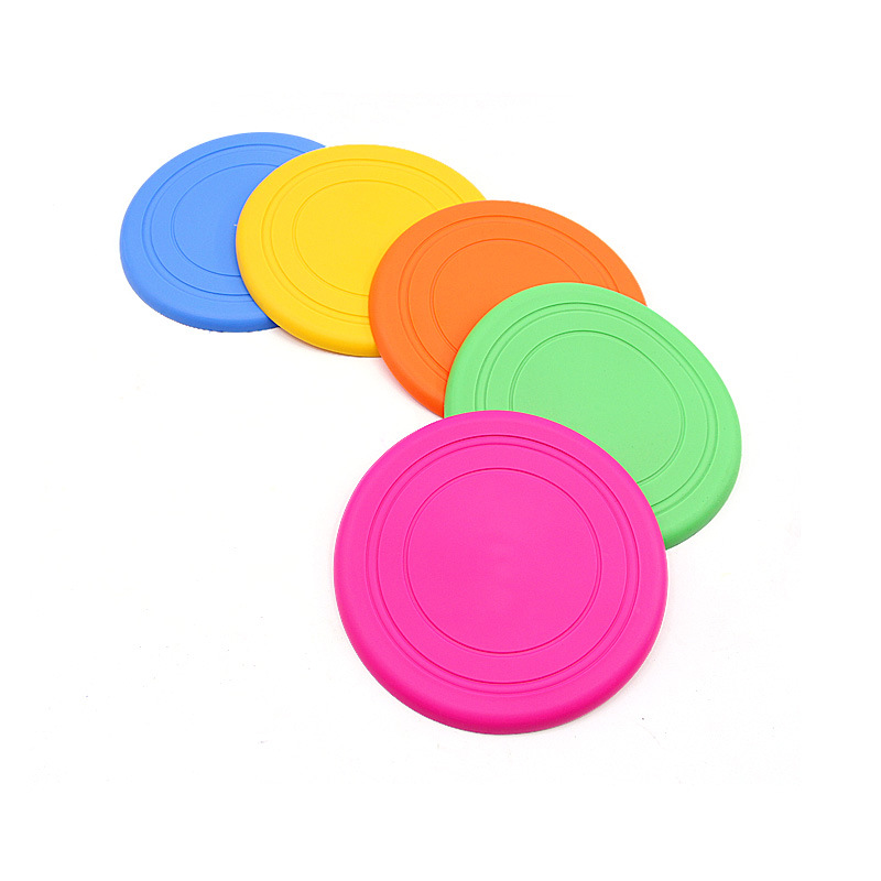 Promotional Six Color Optional Pet Training Dog Training Frisbee Dog Soft Frisbee Pet Frisbee Toy