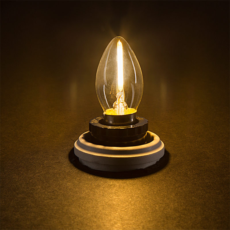 C7 sharp bubble Edison filament lamp E12E14 screw glass candle bulb refrigerator lamp warm light decorative lamp light source