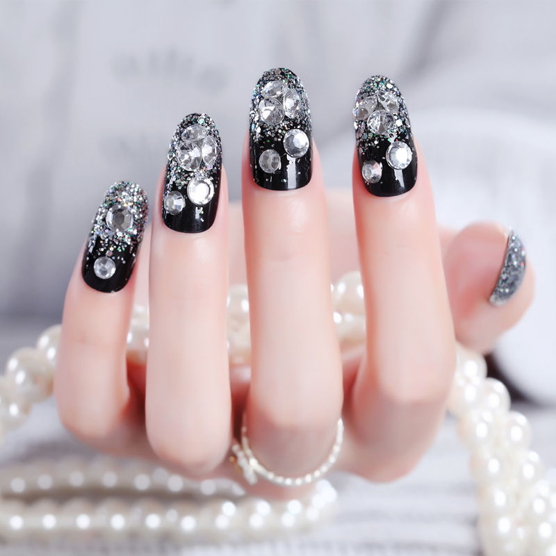 24 pieces boxed bridal manicure fake nail nail nail nail patch nail patch studio photo nail piece wholesale