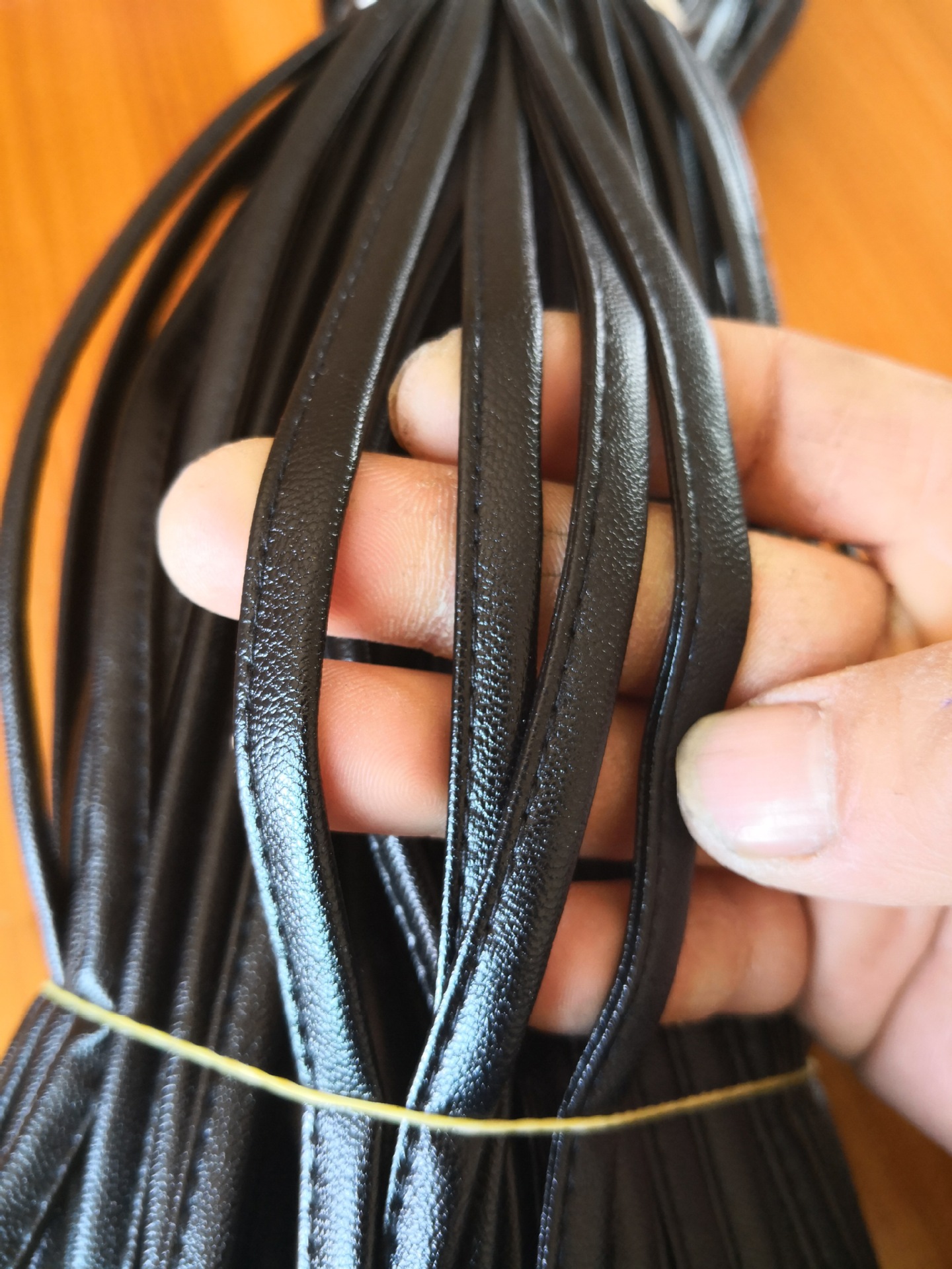 8mm car line leather rope leather car sewing leather rope 8mm belt in stock wholesale