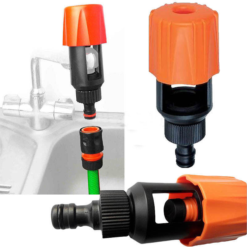 Universal faucet to garden hose connector connector mixer kitchen faucet adapter Orange