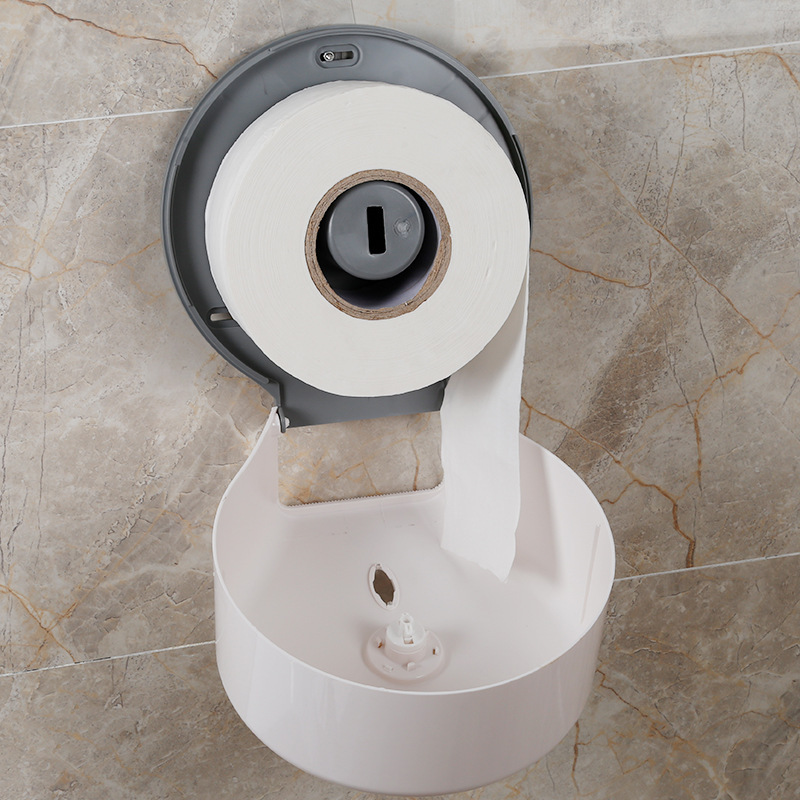 大巻きティッシュ箱ホテルホテル巻き紙箱トイレティッシュ棚壁掛け式大皿紙箱穴なし|undefined