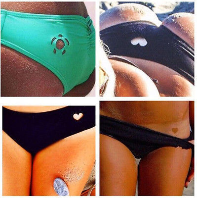 Women's Swimming Trunks New Heart-Shaped AliExpress Pants Triangle Hollow Heart-Shaped Women's Sexy Trunks Women's Swimming Trunks