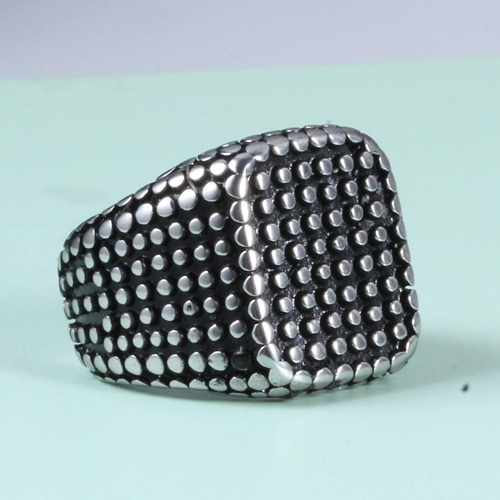 Креативное квадратное кольцо из нержавеющей стали, европейский стиль, 20mm, популярно в интернете