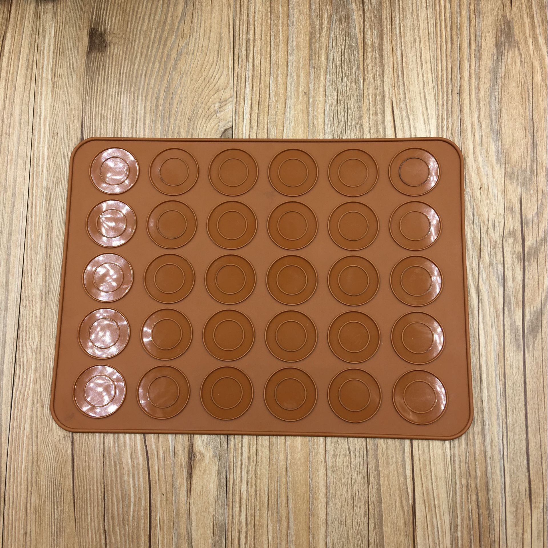 Zhenghui Silicone Baking Pad 30 Hole Round Macaron Silicone Baking Pad High Temperature Resistant Macaron Silicone Pad 65G