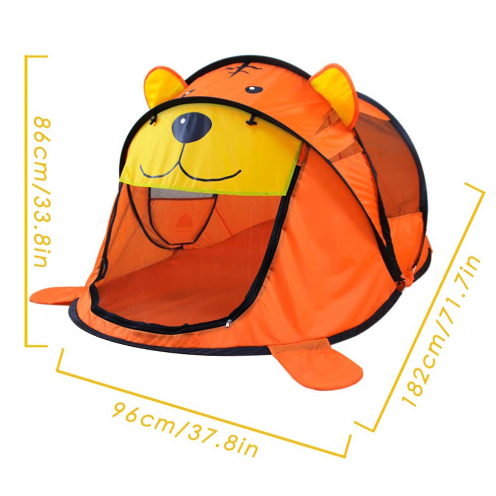 Children's indoor color matching little Tiger game tent spot wholesale cartoon children's outdoor pop-up toy game House