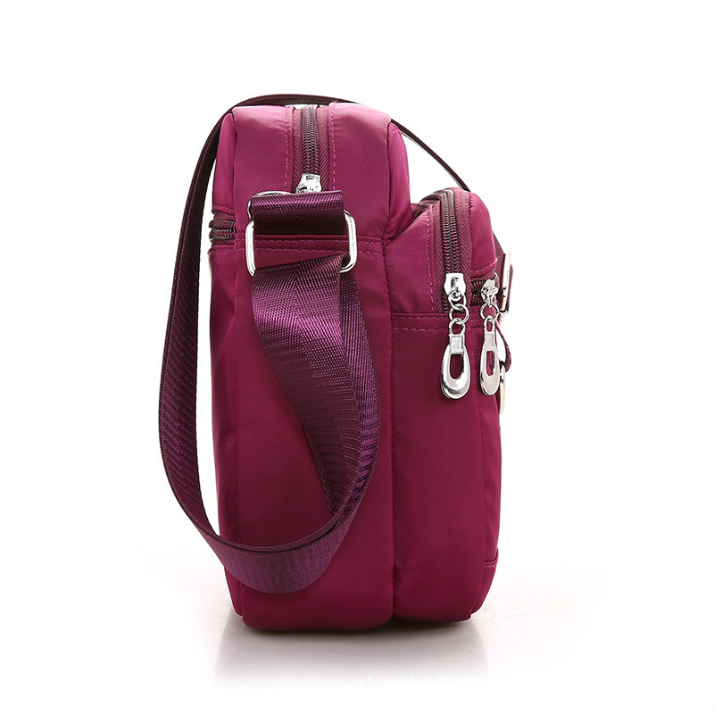 New messenger bag women's small nylon Oxford cloth bag multi-layer small bag middle-aged casual shoulder bag factory direct sales