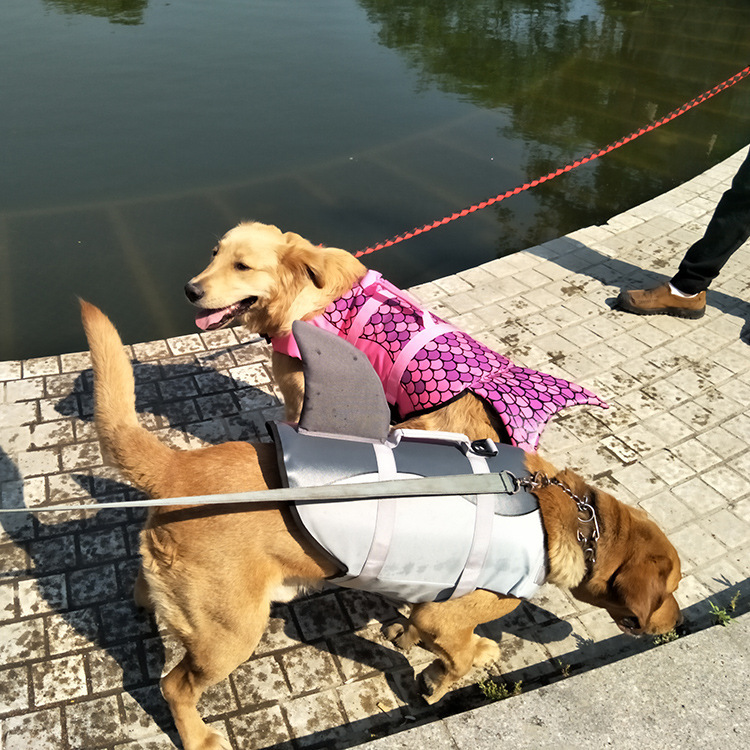 ペットサメ人魚水着犬水着安全ベスト犬夏服越境電子商取引ベストセラー|undefined