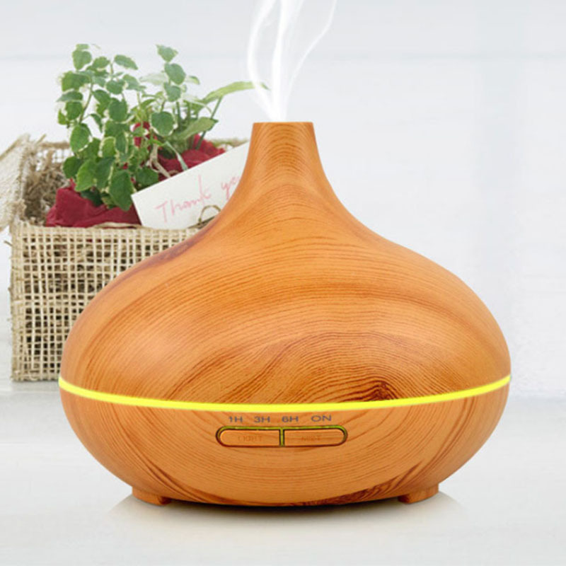 Onion wood grain aromatherapy machine household bedroom air silent humidifier ultrasonic essential oil aromatherapy stove humidifier