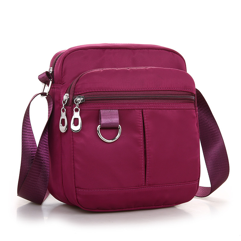 New messenger bag women's small nylon Oxford cloth bag multi-layer small bag middle-aged casual shoulder bag factory direct sales