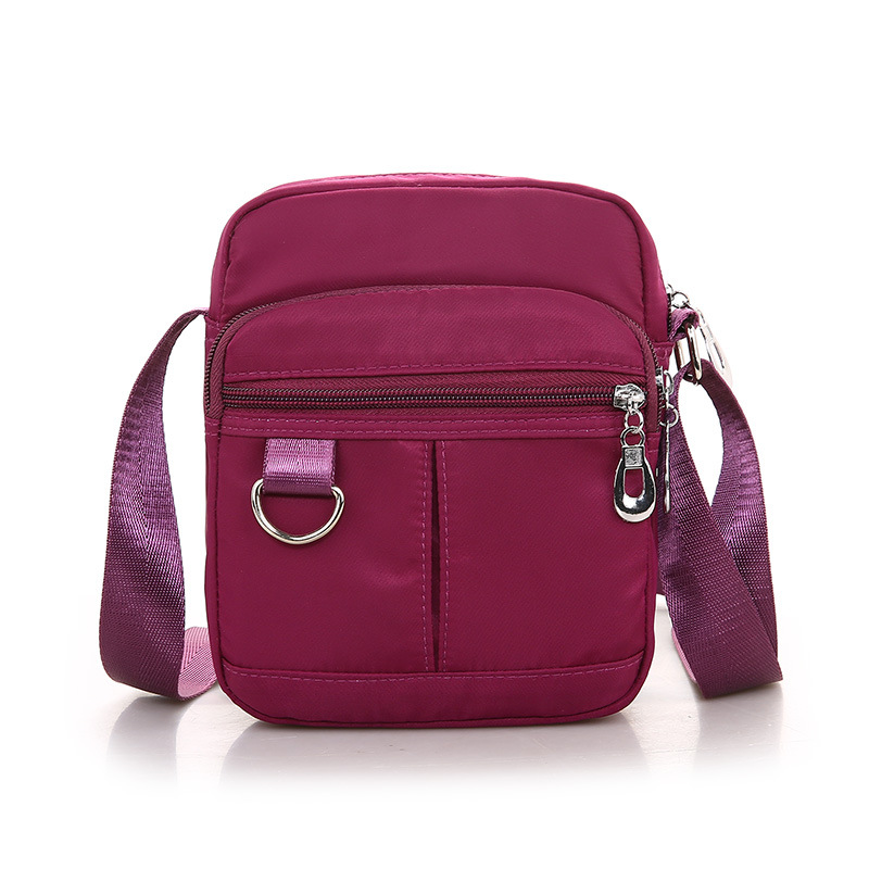 New messenger bag women's small nylon Oxford cloth bag multi-layer small bag middle-aged casual shoulder bag factory direct sales