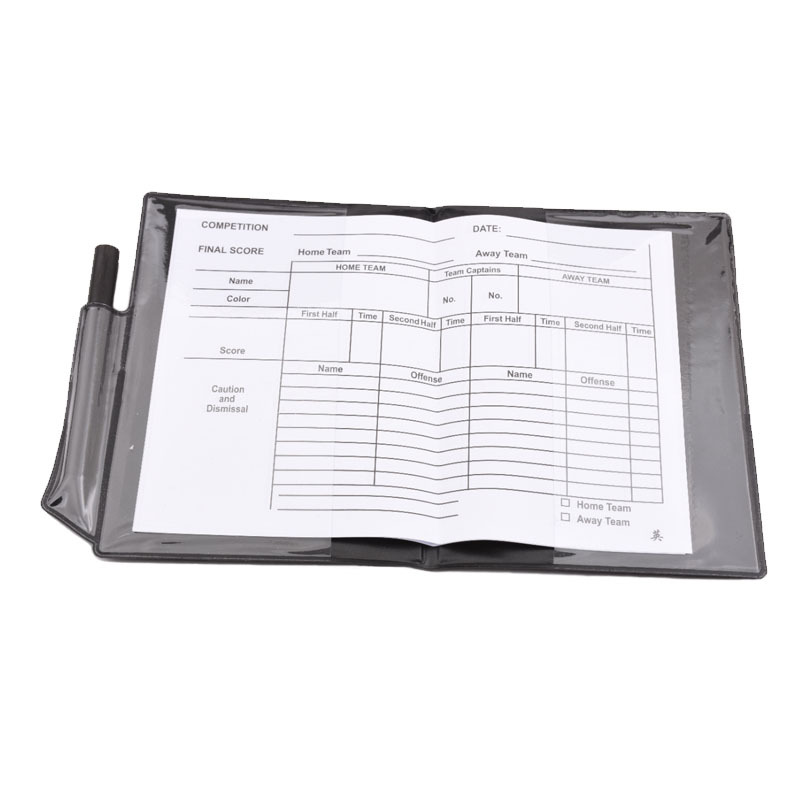 Football red and yellow card referee red card yellow card referee supplies professional competition record tools with leather case