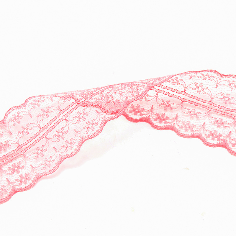 10米一卷 4.5cm无弹蕾丝花边米字花边 服装内衣DIY辅料 彩色