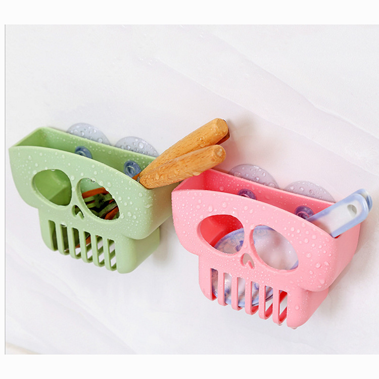 Creative Kitchen Rack Multi-functional Dishwashing Cloth Storage Drain Rack Punch-free Sponge Soap Storage Rack