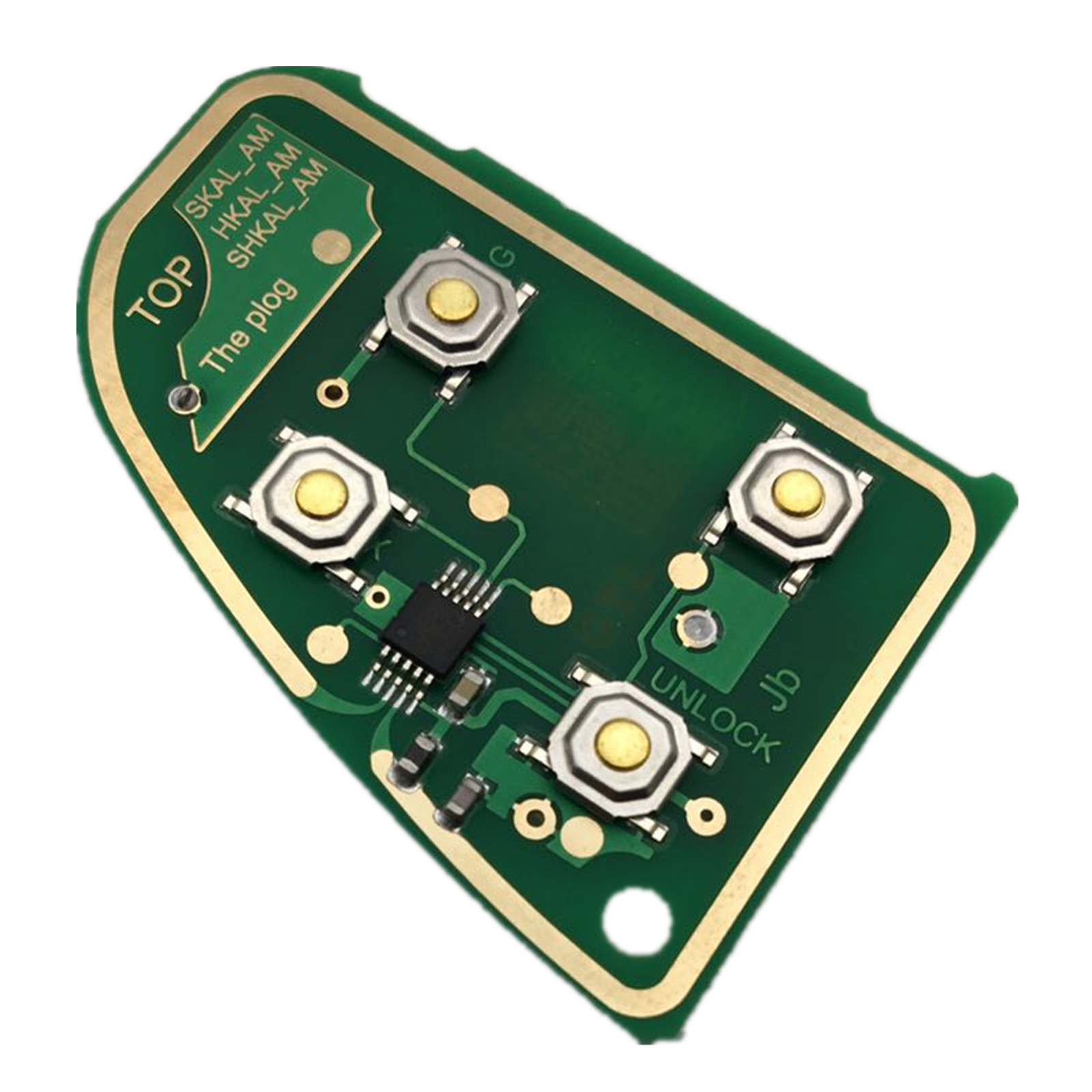Suitable for Jaguar 4-key car key circuit board Jaguar 4-key folding remote control circuit board 433 frequency
