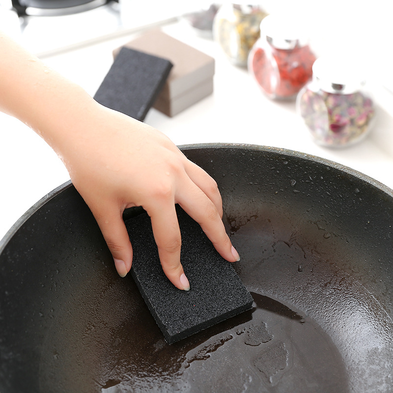 1374 nano Emery descaling cleaning kitchen multi-use magic wipe pot bottom scorched fine sand sponge wipe