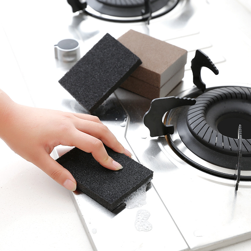 1374 nano Emery descaling cleaning kitchen multi-use magic wipe pot bottom scorched fine sand sponge wipe