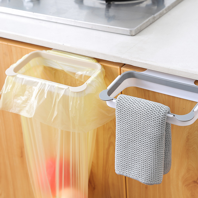 Cartoon Panda Kitchen Cabinet Door Card Garbage Bag Storage Rack Creative Garbage Bag Hanger Cross-border Wholesale