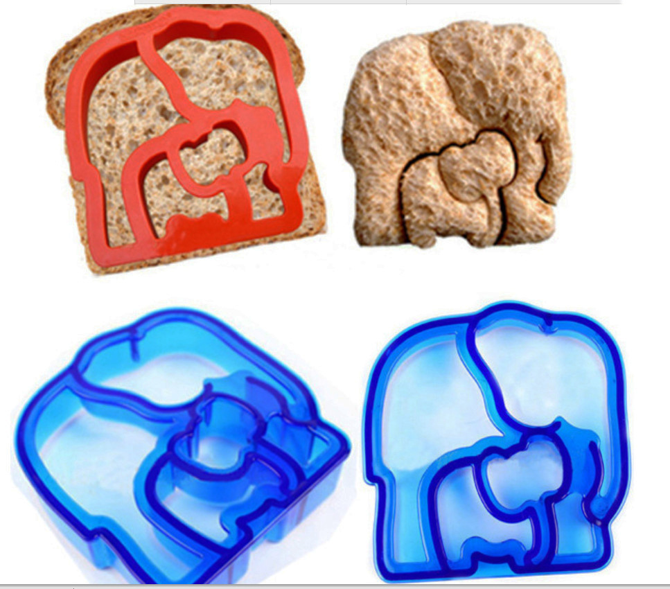 Baking Tools 12PCs Sandwich Mold Toast Bread Cartoon Making Mold Biscuit Plastic Cutting Mold
