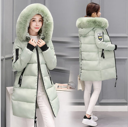 Winter cotton-padded coat women's new coat European and American women's large size long loose thick down cotton-padded jacket women's foreign trade batch