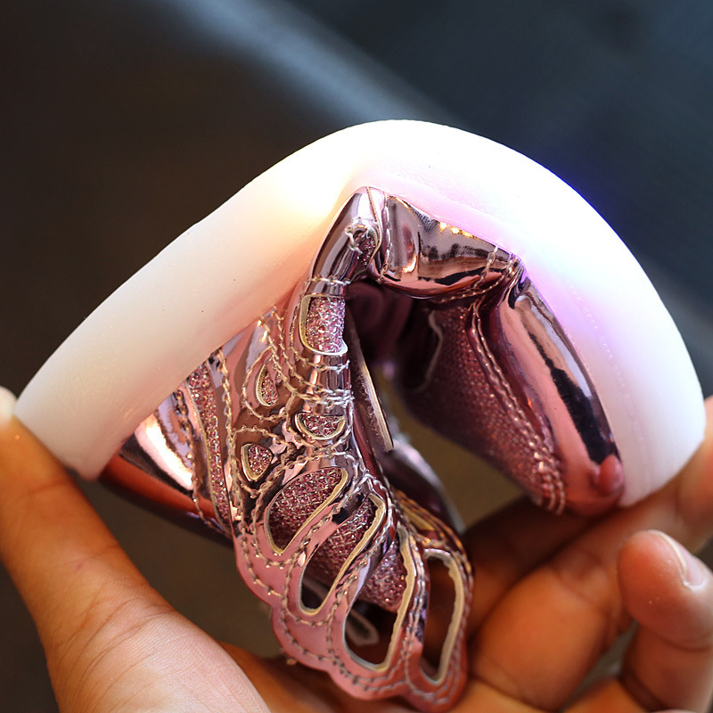 2020 New Spring and Autumn Glowing Shoes Children's Wings Shoes Children's Baby Shoes Boys and Girls Sports Shoes Korean Style