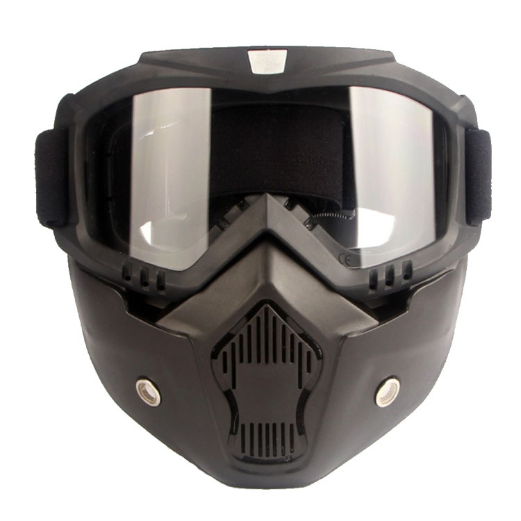 Motorcycle off-road goggles mask riding tactical Harley retro goggles detachable windproof sand dust mask