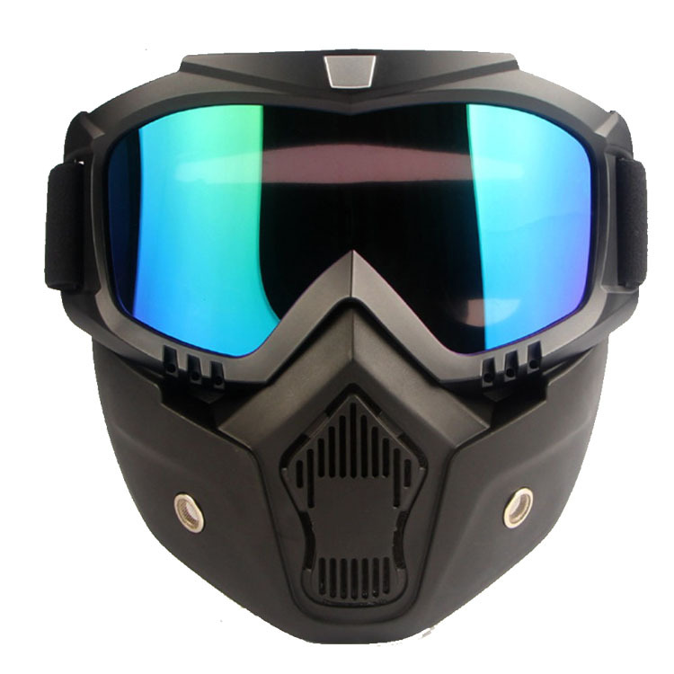 Motorcycle off-road goggles mask riding tactical Harley retro goggles detachable windproof sand dust mask