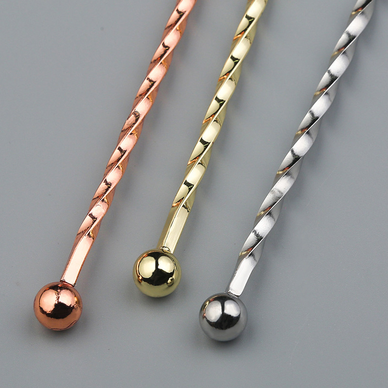 304 stainless steel wine mixing stick metal mixing stick coffee stick ice wine bar utensils juice milk tea mixing stick