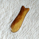 Brown, fish-shaped