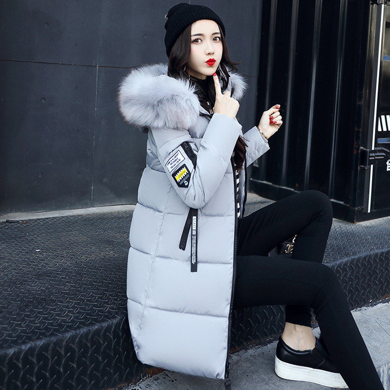 2023 new winter cotton-padded coat women's new coat European and American women's large size long down cotton-padded jacket women's wholesale women